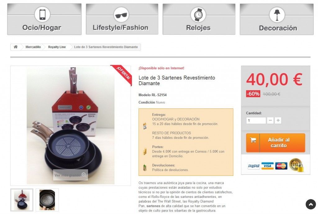 comprar sartenes